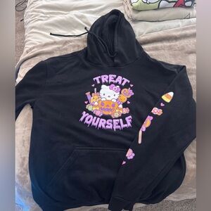Hello Kitty Black Halloween Hoodie